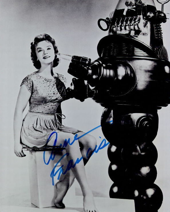 Anne Francis (Forbidden Planet) signed 8x10 Photo Poster painting