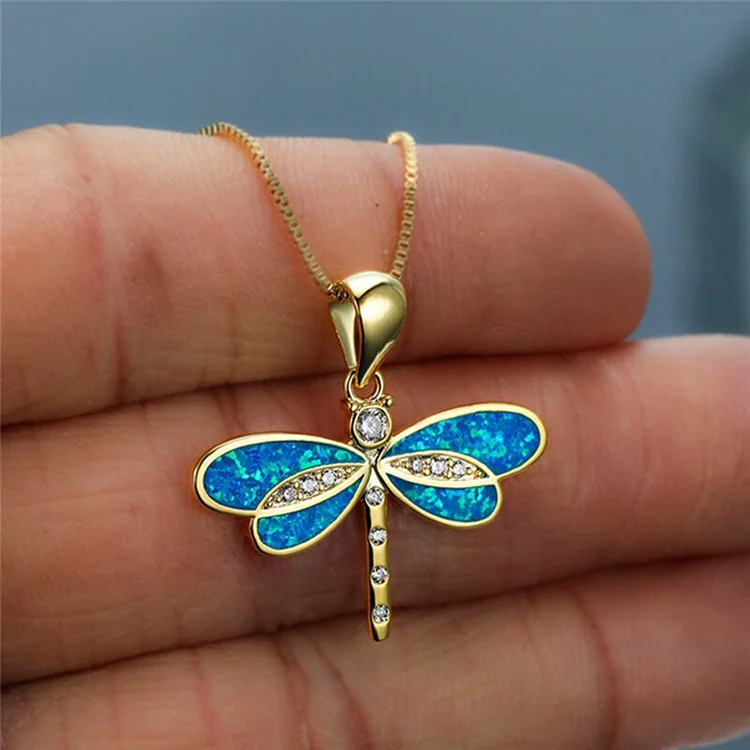 Fashion Simple Dragonfly Necklace
