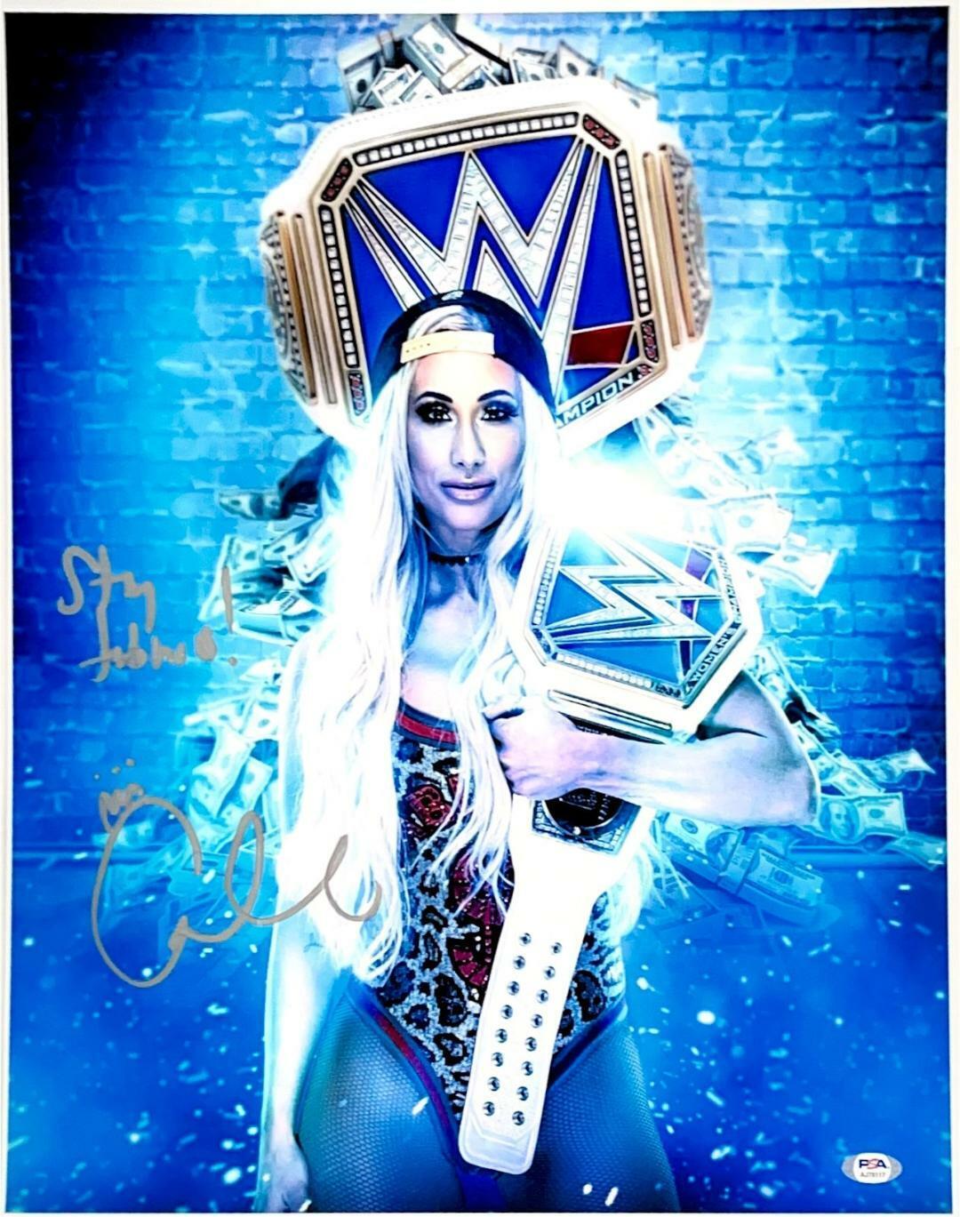 WWE CARMELLA HAND SIGNED AUTOGRAPHED 16X20 Photo Poster painting WITH PROOF AND PSA COA 3