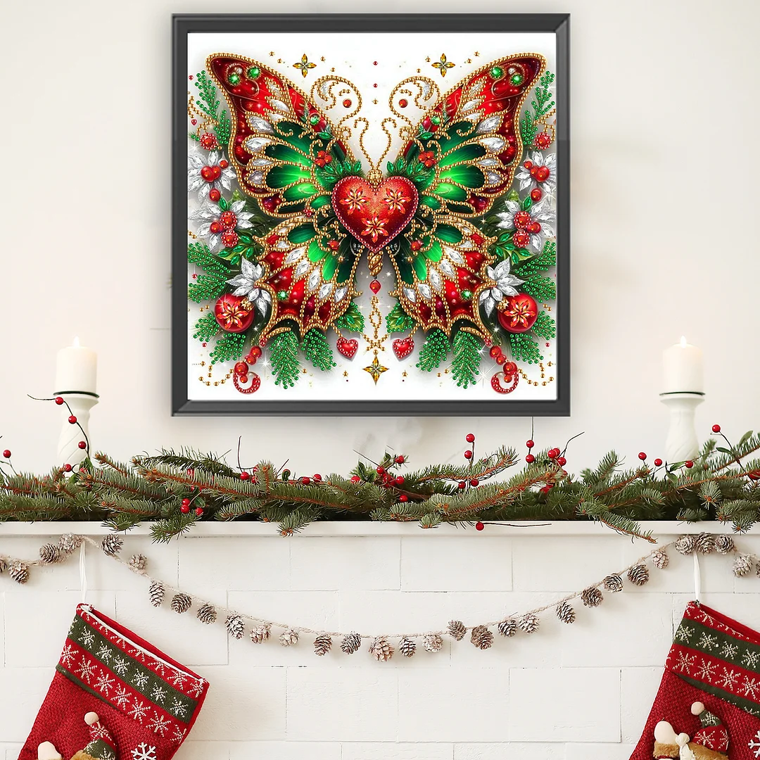 Butterfly - Partial Special Shaped Drill Diamond Painting Kits (Canvas|30*30cm)