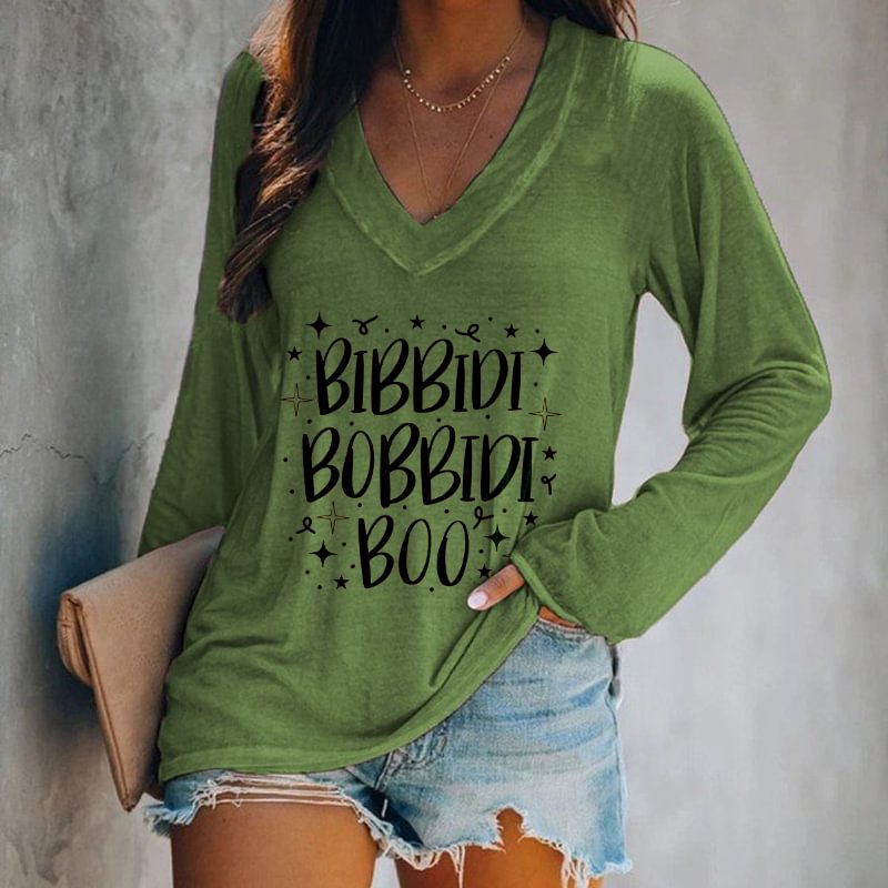 Bibbidi Bobbidi Boo Printed Long Sleeves T-shirt