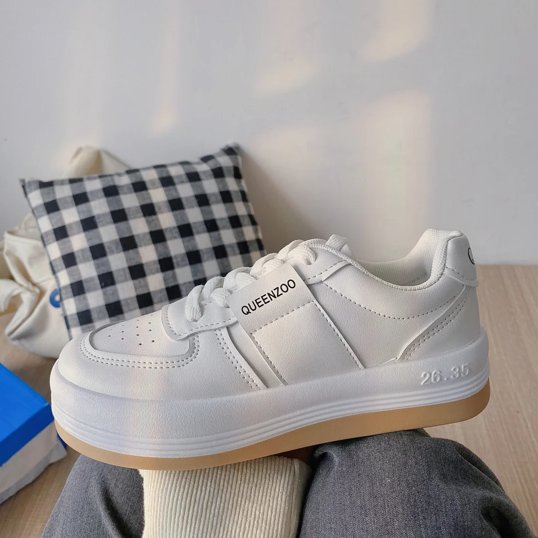 Women Sneakers Fashion Woman's Shoes Spring Trend Casual Sport Shoes For Women New Comfort White Vulcanized Platform Shoes35-40
