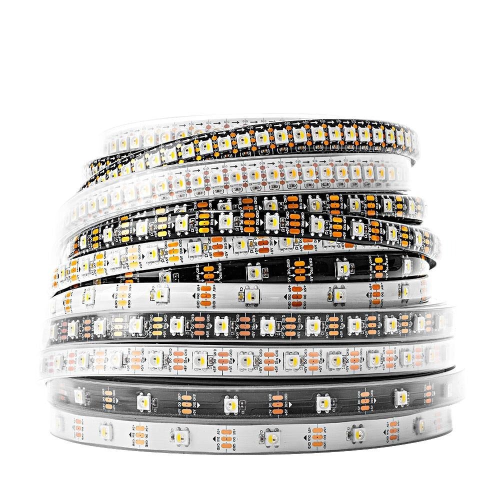 SK6812 RGBW Led Strip Light 4 in 1 Similar WS2812B 1m 4m 5m 30 60 144 LEDs Individual Addressable RGBWW Led Lights IP30 65 67 5V-1