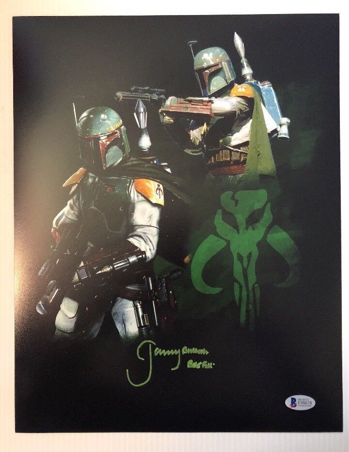 Jeremy Bulloch Signed Autographed Boba Fett 11x14 Photo Poster painting Star Wars BECKETT COA 12