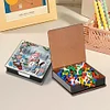 Diamond Painting Snowman Dog Leather Notecard Box Gem Art Sticky Note Holder