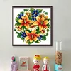 Flower - 9CT Partial Beaded Cross Stitch Kit(36x36cm)