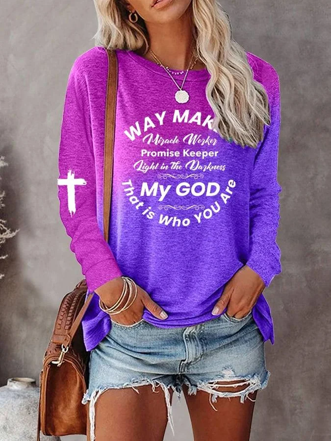 womens-waymaker-miracle-worker-promise-keeper-light-in-the-darkness-my-god-gradient-letter-print-t-shirt