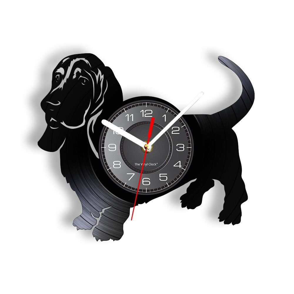 

Basset Hound Dog - Vinyl Record Wall Clock - Without LED, 501 Original