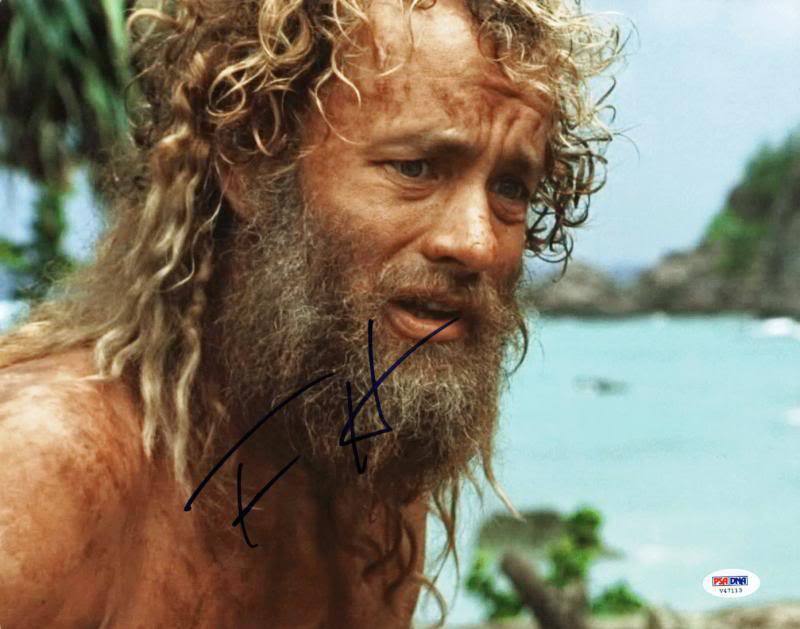 Tom Hanks Cast Away Signed Authentic 11X14 Photo Poster painting Autographed PSA/DNA #V47113