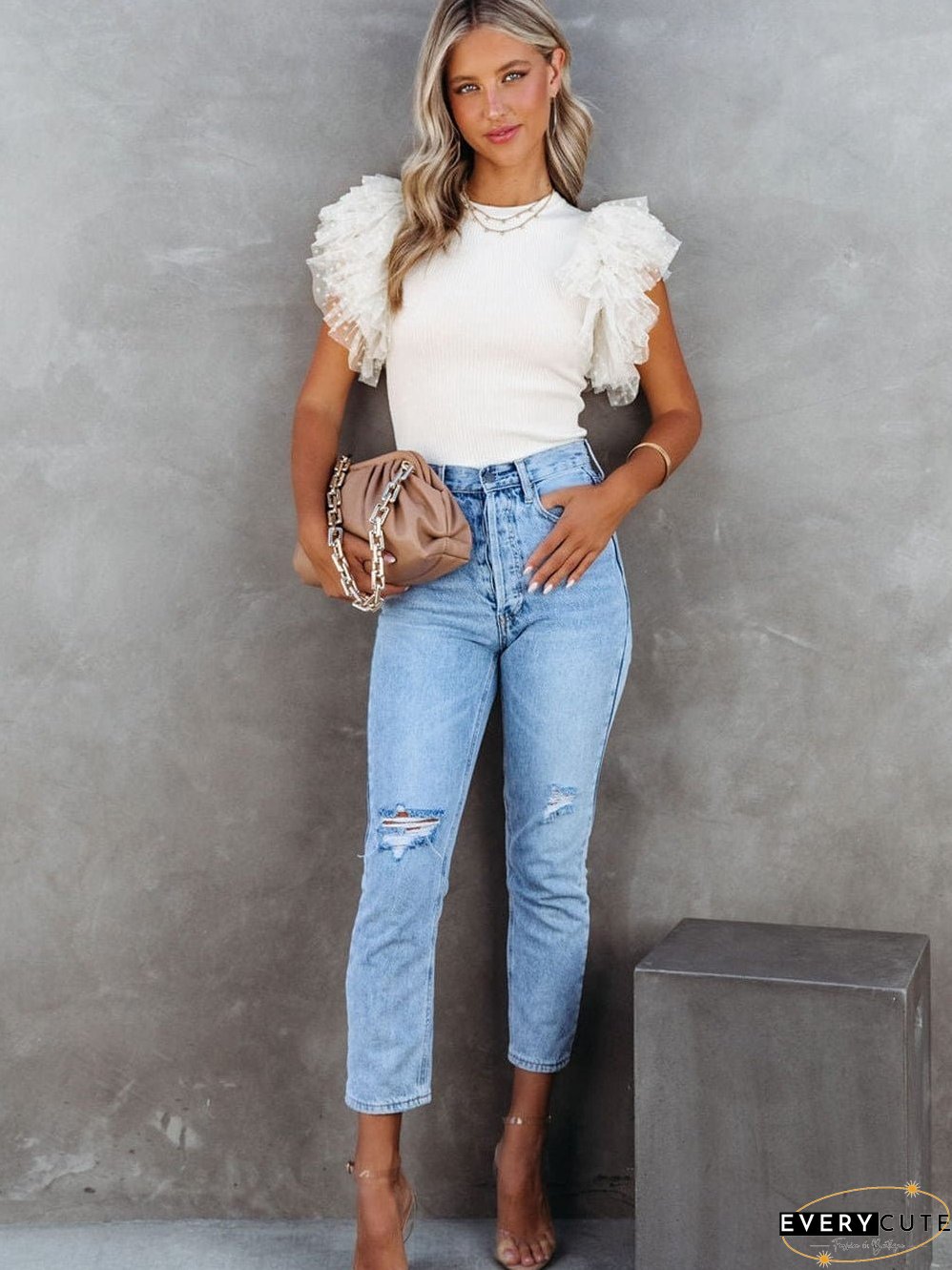 Charming Ruffle Sleeve Top