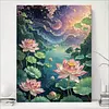 Lotus-11CT Stamped Cross Stitch 60*80cm/23.62*31.5in(Big Size) tapestrymarket