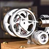 Startable single cylinder alloy engine Stirling engine model with motor