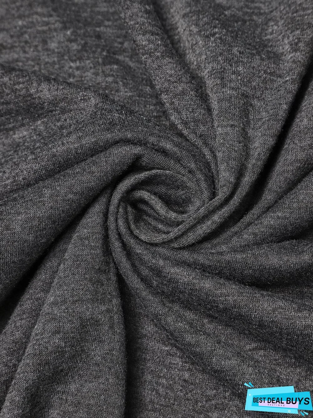 Long Sleeve Casual Cotton-Blend Tunic T-Shirt