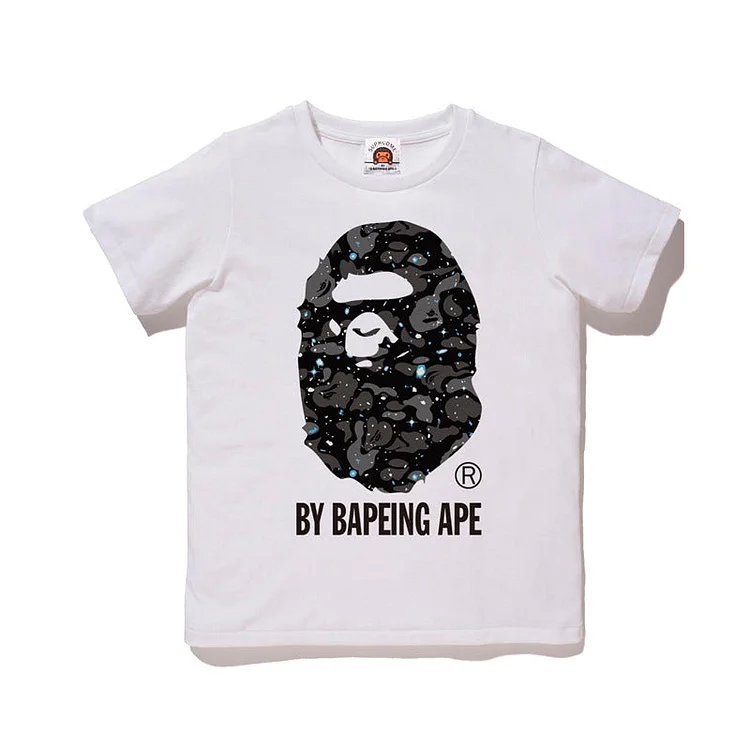 A Ape Print for Kids T Shirt T-shirt Children's Clothing Shark Short Sleeve