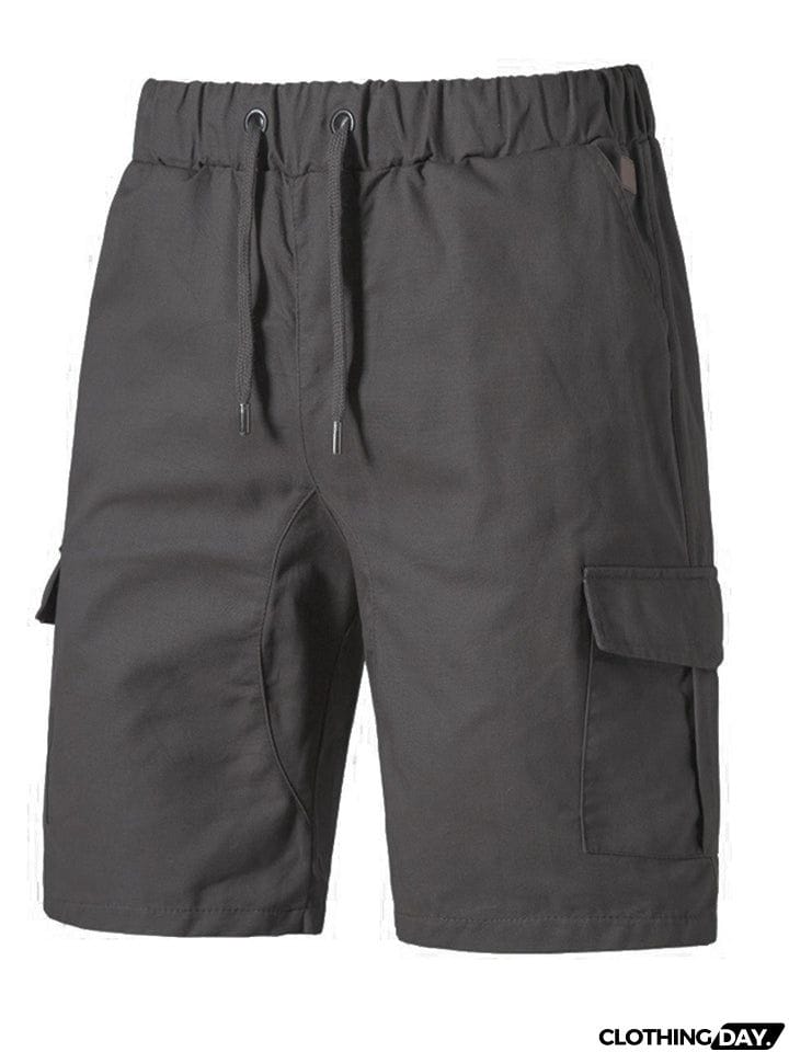 Men's Casual Multi Pockets Summer Sports Loose Drawstring Shorts