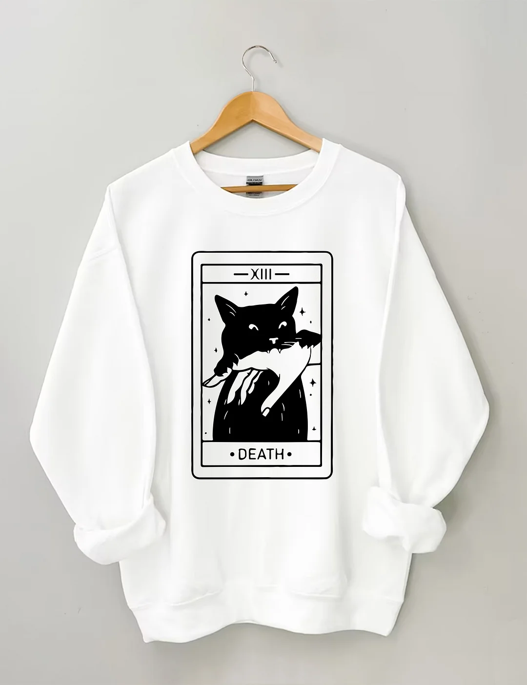 Tarot Card Black Cat Sweatshirt
