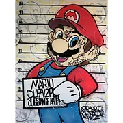 Mario Crime Photo 30*40CM(Canvas) Full Round Drill Diamond Painting