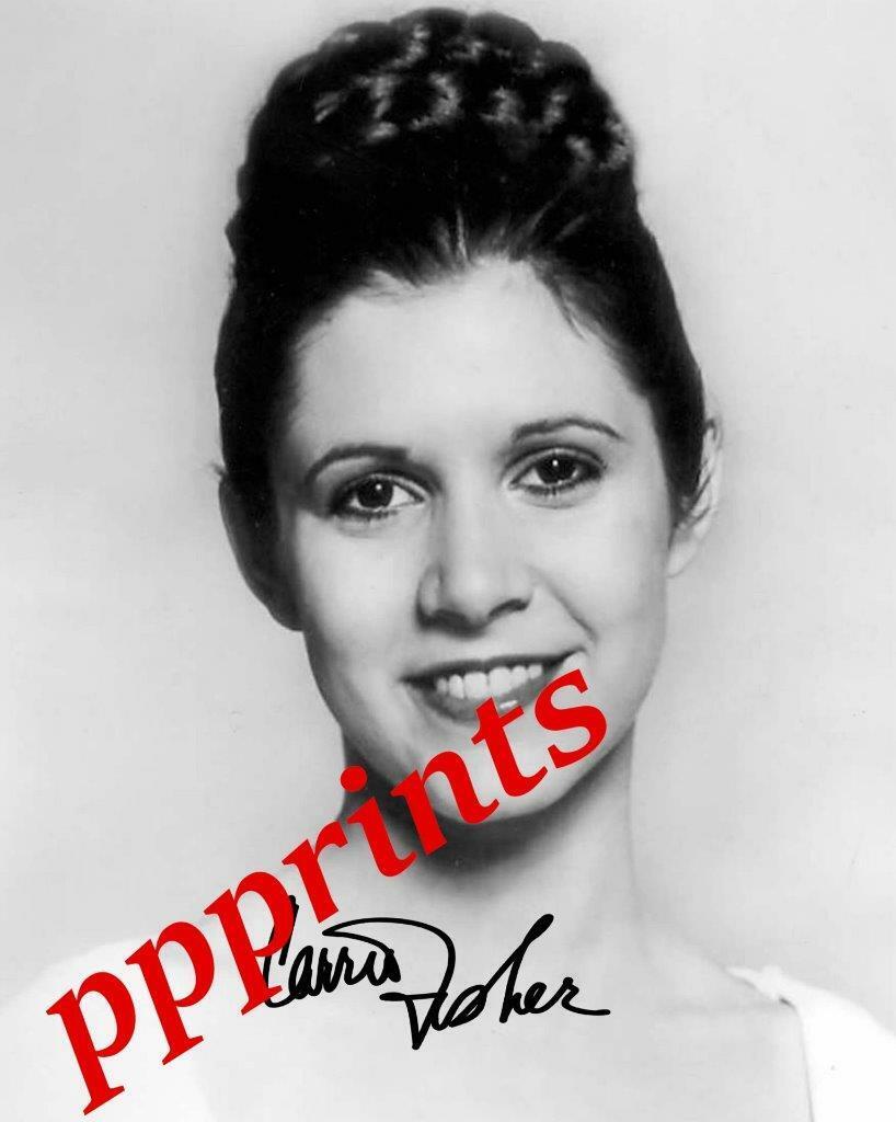 CARRIE FISHER Princess Leia Star Wars AUTOGRAPH10X 8