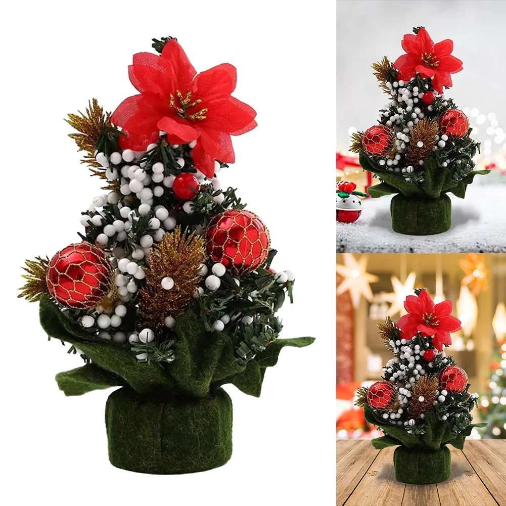 20cm Artificial Xmas Tree Great Gifts Tabletop Mini Tree Festival Party Supplies