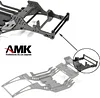 AMK RC Frame Chassis Kit for 1/10 RC Rock Crawle, Gen3 Carbon Fiber LCG Chassis Rails Kit, Lightweight Thickened Cheater Rigs Frame Rails for 1/10 RC Rock Crawler Axial SCX10