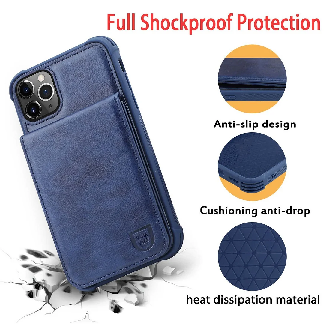 VANAVAGY Wallet Case for Apple iPhone 14 Pro 5G 6.1