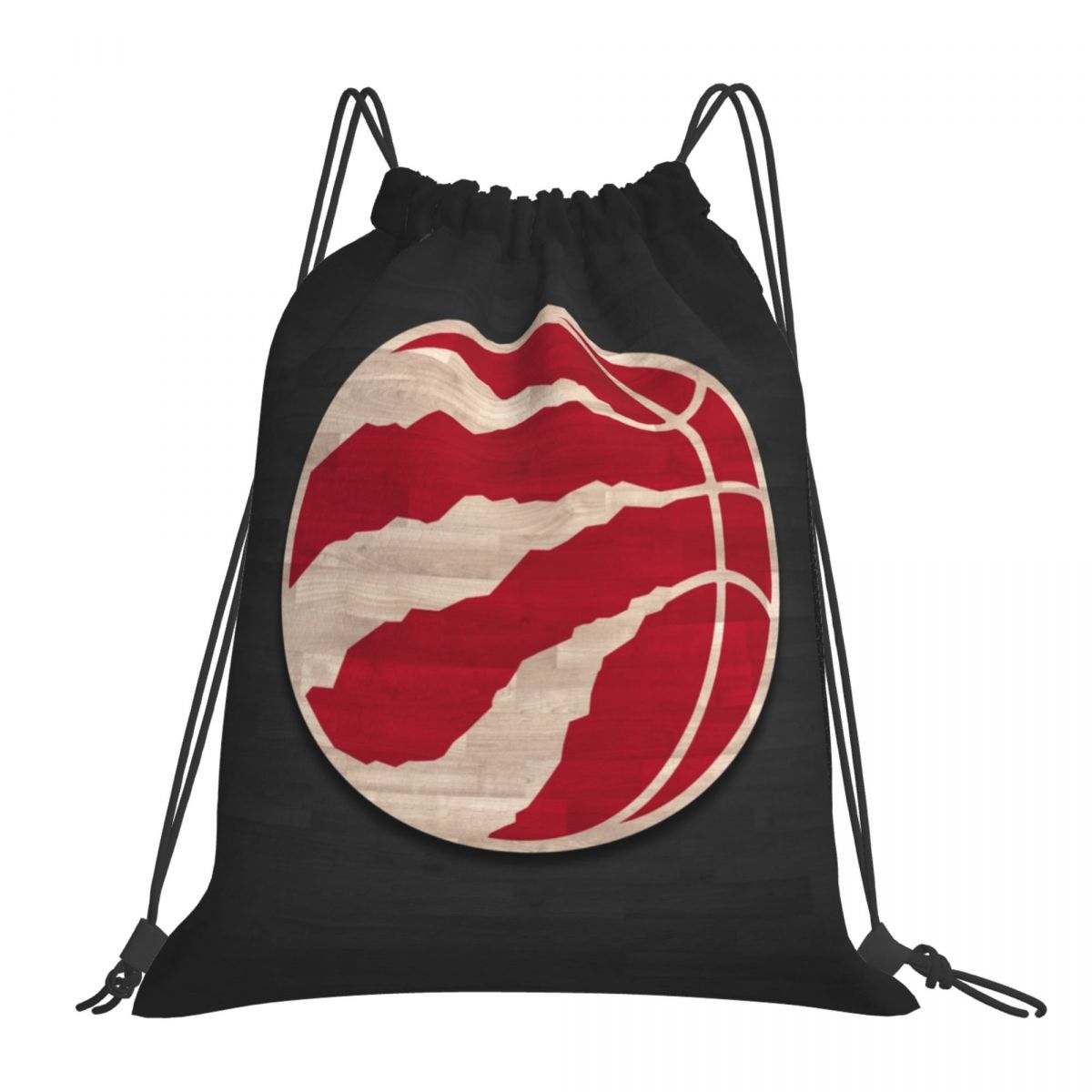 Toronto Raptors NBA Basketball Logo Emblem Foldable Sports Gym Drawstring Bag