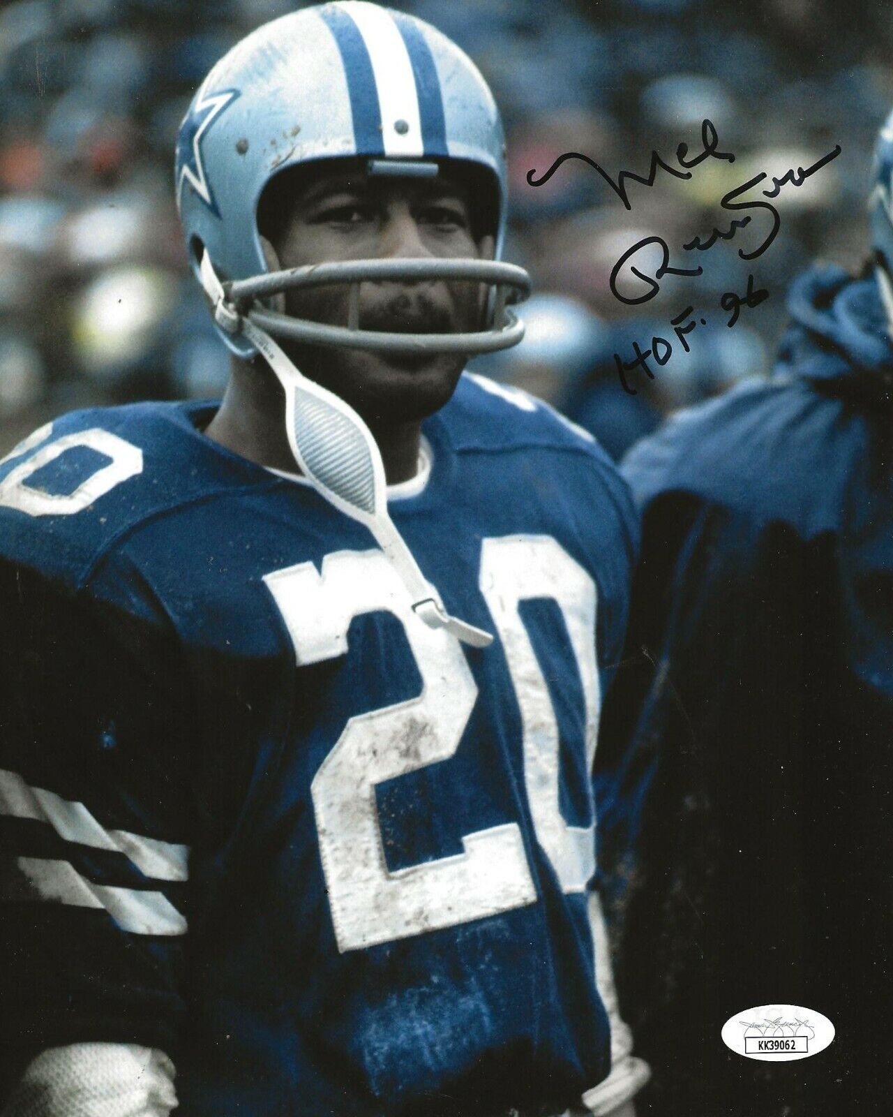 Mel Renfro signed Dallas Cowboys 8x10 Photo Poster painting autographed W/ HOF Inscription 6 JSA