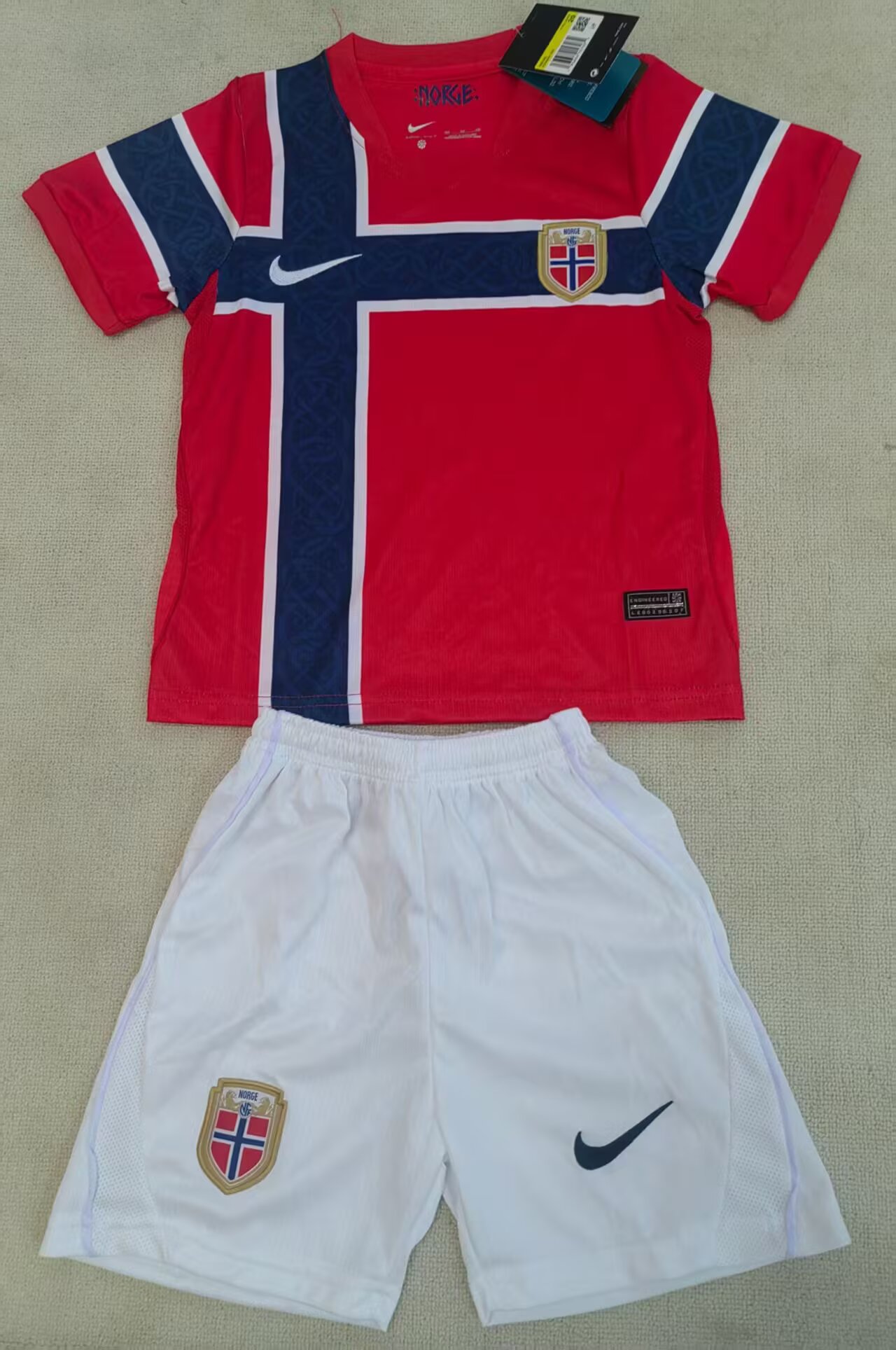 2026 Kids Size Norway Home Football Jersey 