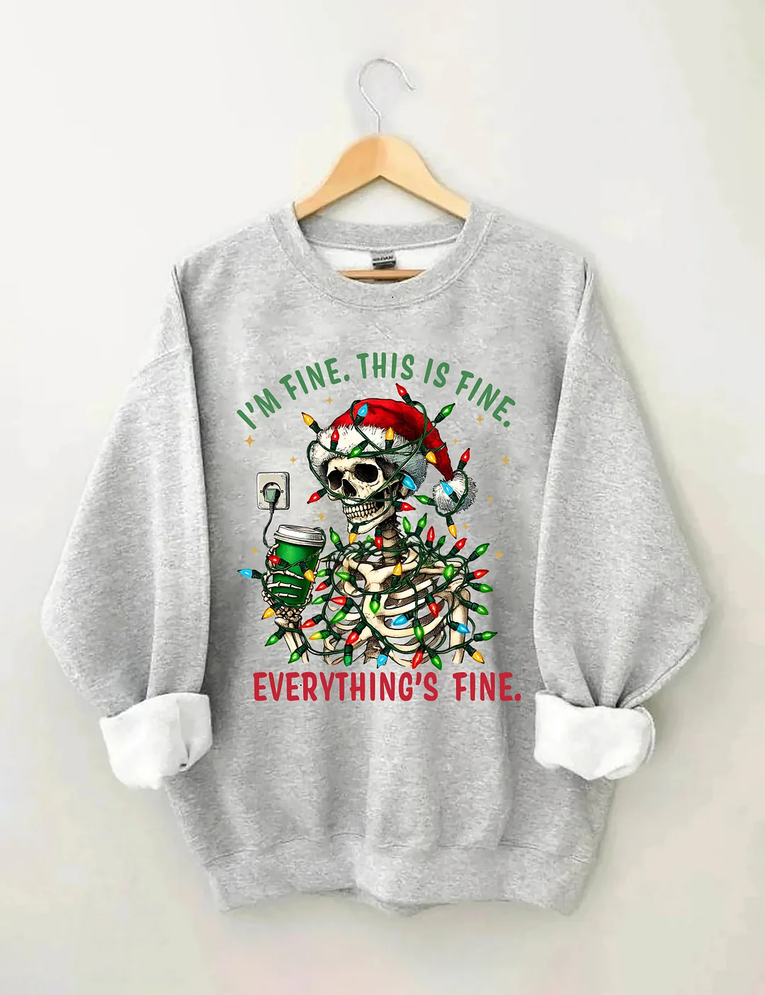 I'm Fine This Is Fine Everything&rsquo;s Fine Sweatshirt