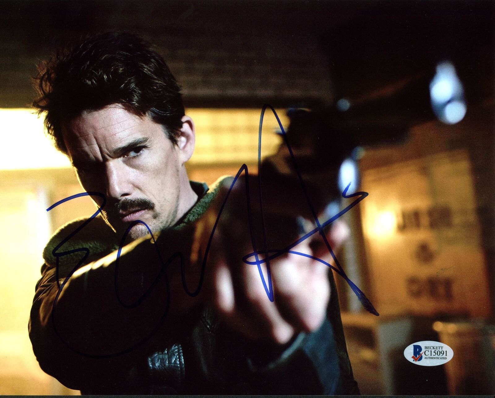 Ethan Hawke Predestination Authentic Signed 8X10 Photo Poster painting Autographed BAS #C15091