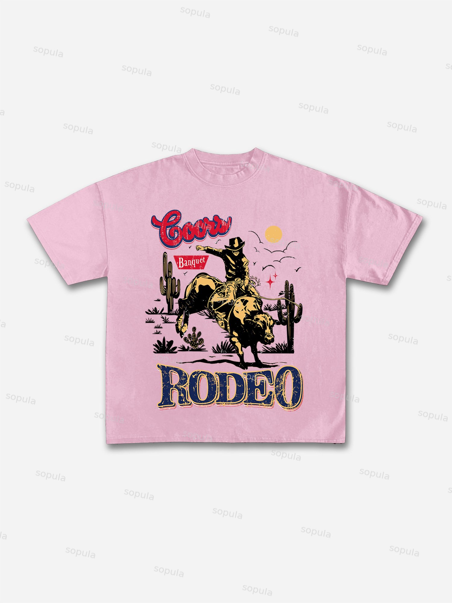 Coors Banquet Rodeo Classic Graphic Cotton T-shirt - Sopula｜Premium Graphic Tees & Graphic Clothing