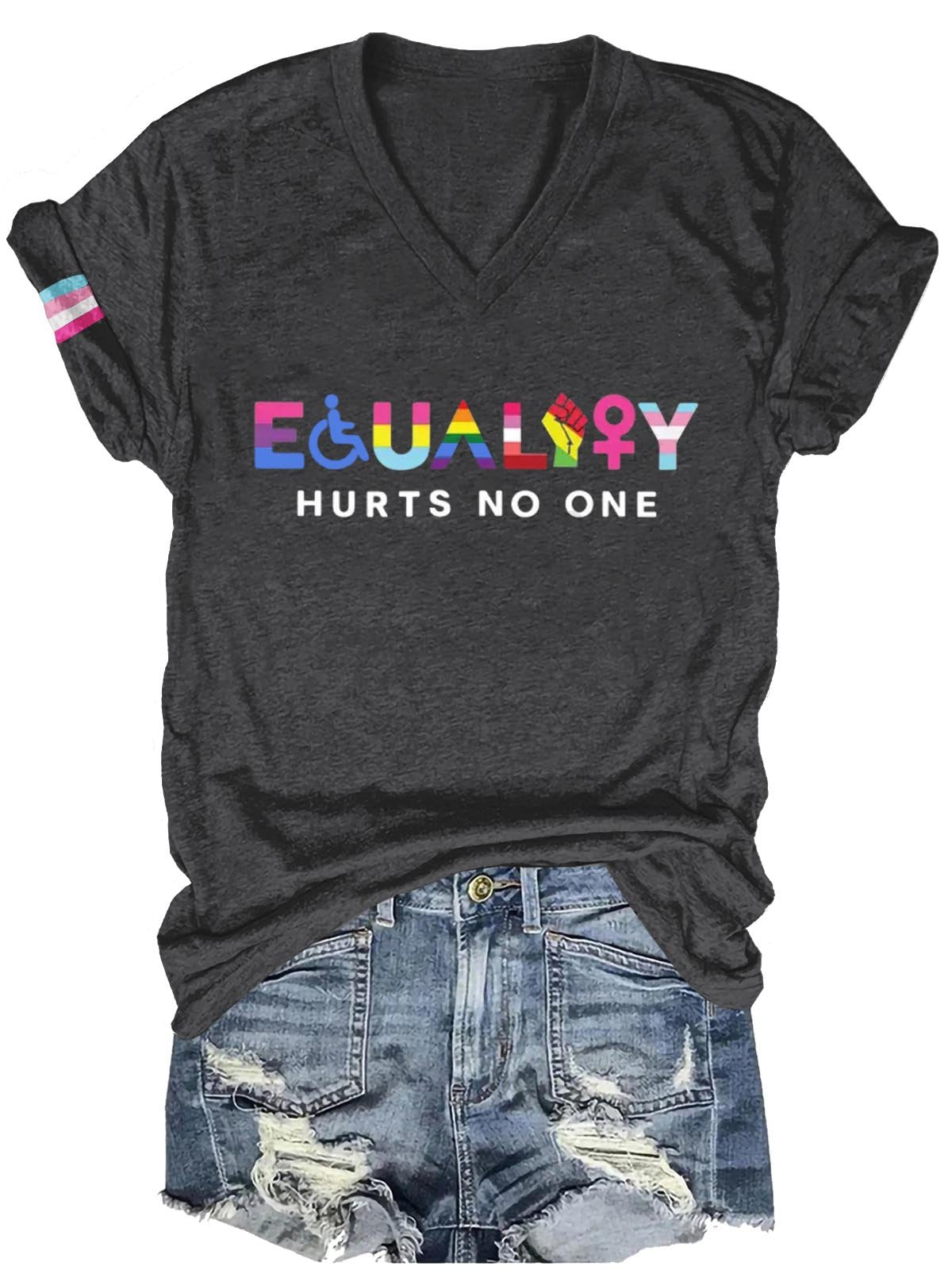 Equality Hurts No One LGBT Art Print Casual T-shirt