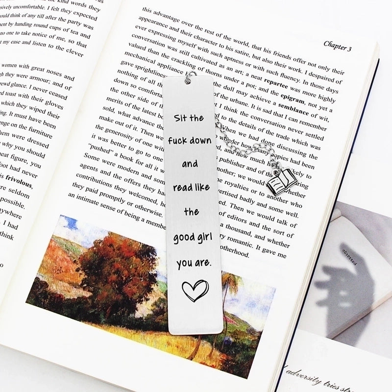 1 Piece Letter Learning School Stainless Steel Cartoon Style Minimalist Bookmark