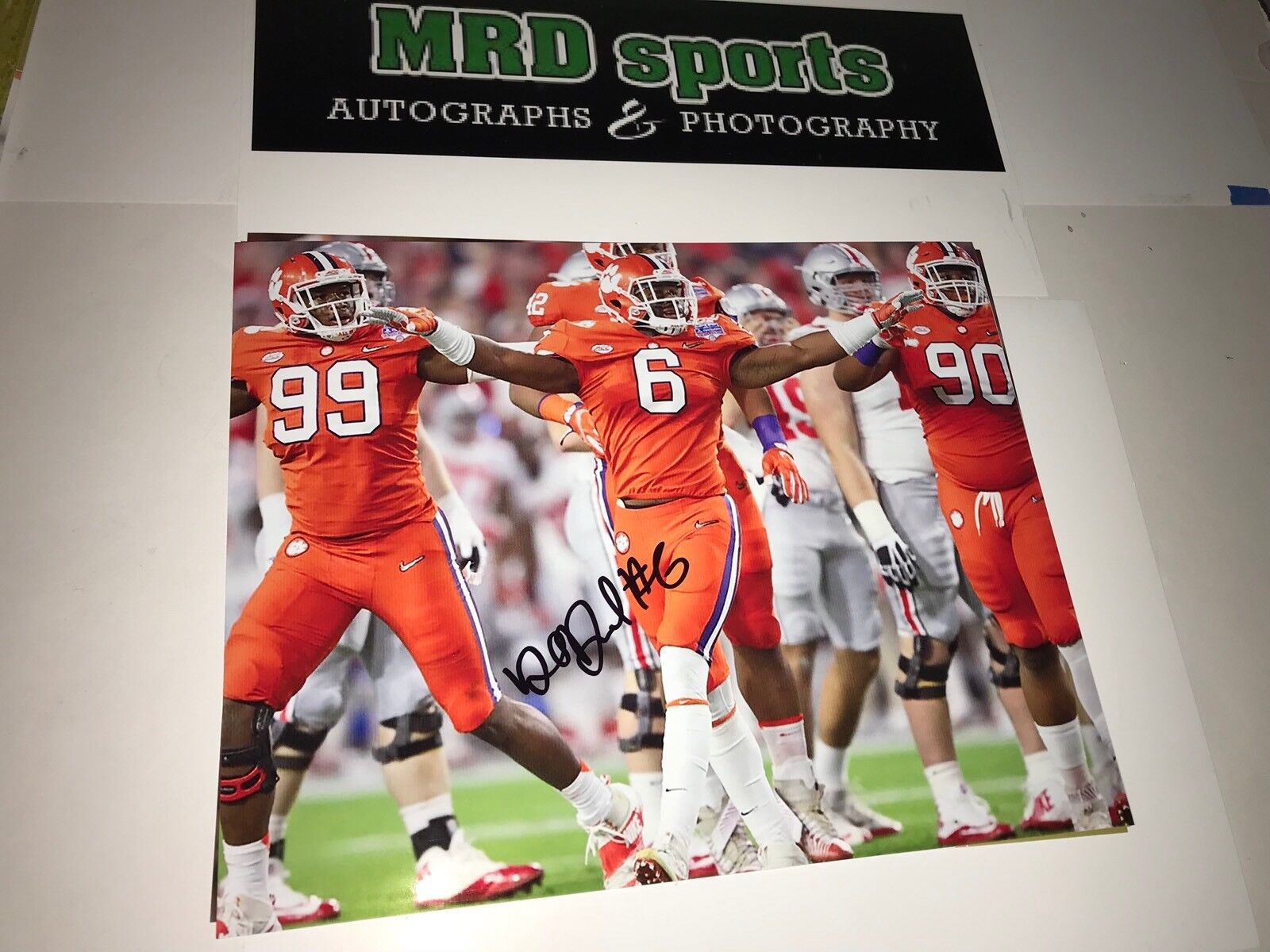 Dorian O’Daniel Clemson Tigers hand signed autographed 8x10 football Photo Poster painting F