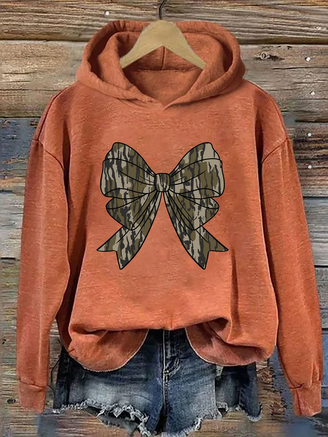 Camo Bow Hoodie