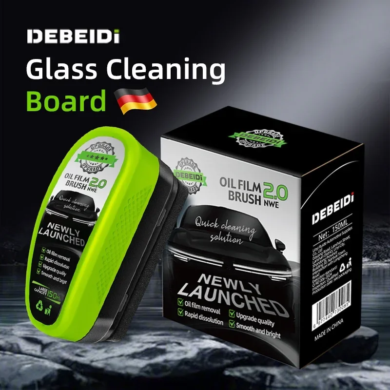 Car Glass Oil Film Remover Cleaning Brush Board Hydrophobic Window Coating for Auto Detailing Tool