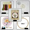Lily of the Valley Long Stitch DIY Stamped Embroidery Kit for Beginners Adults Craft Lovers Gift Cross Stitch Kit with Embroidery Hoop 29x29cm
