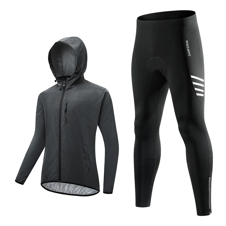 Men‘s Cycling Suits Reflective Cycling Jacket & Long Pants