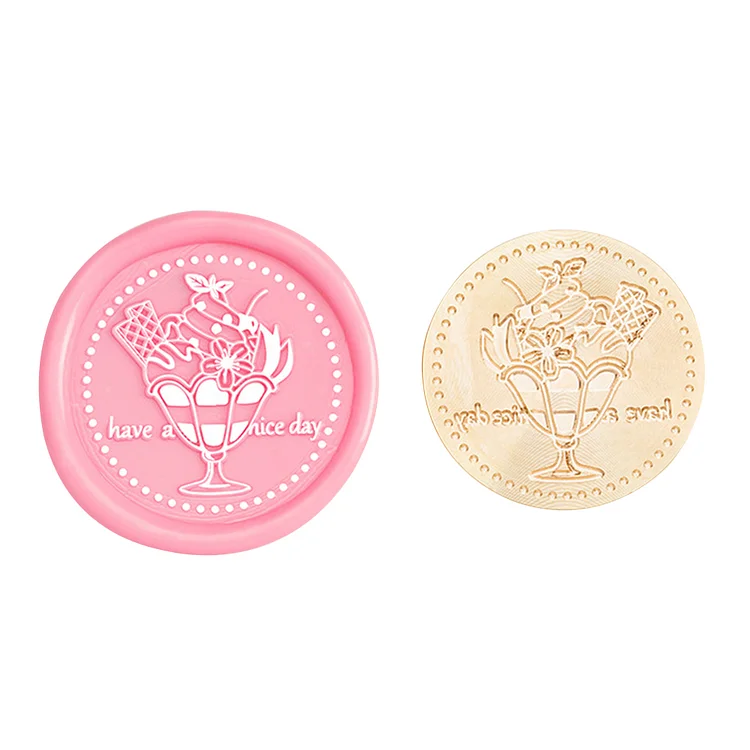 Diy Fire Lacquer Round Sealing Wax Stamp Head gbfke