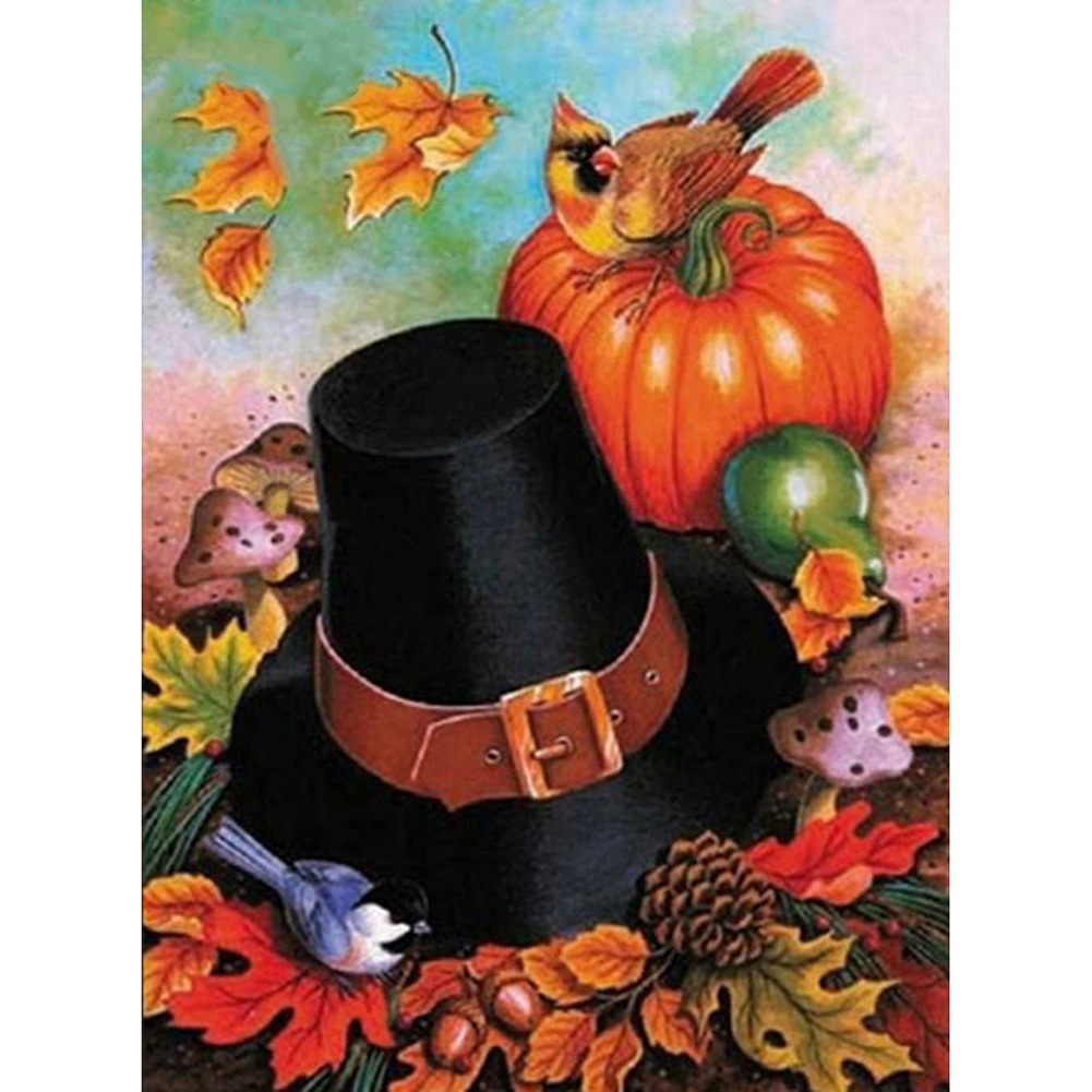 

Pumpkin Hat - Round Drill Diamond Painting - 30*40CM, 501 Original