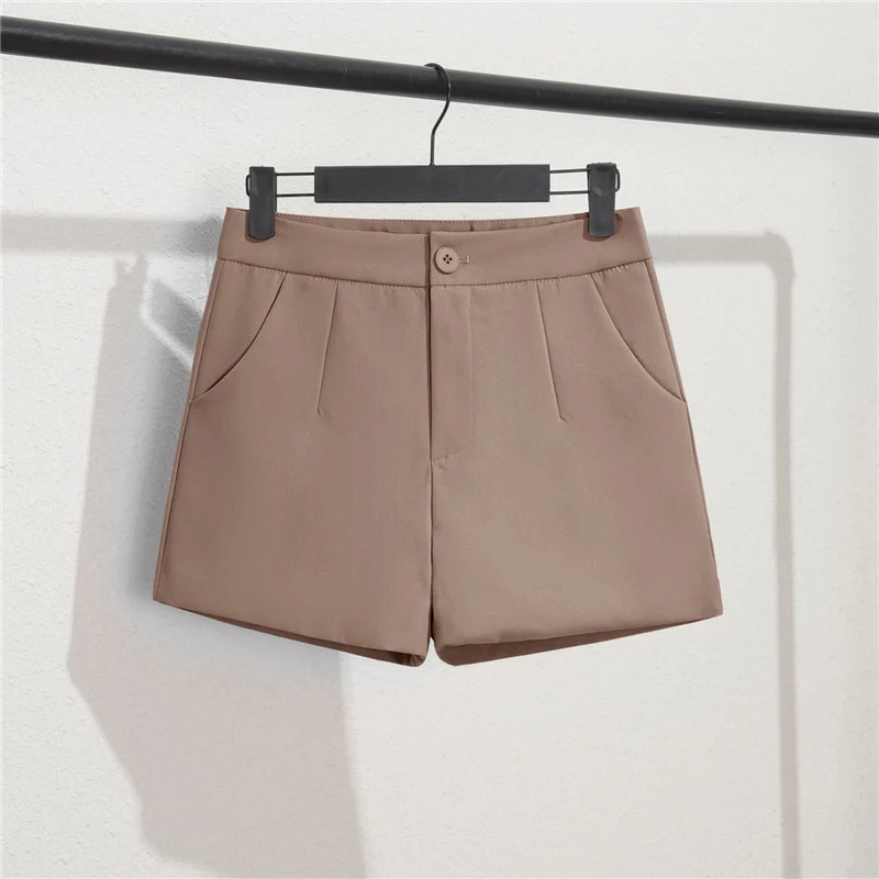 Toloer Toloer And Summer Shorts Women Wear High Waist A Word Large Size Black Autumn Thin Casual Bottom Spring Loose Wide-Leg Pants-Outfit Ideas