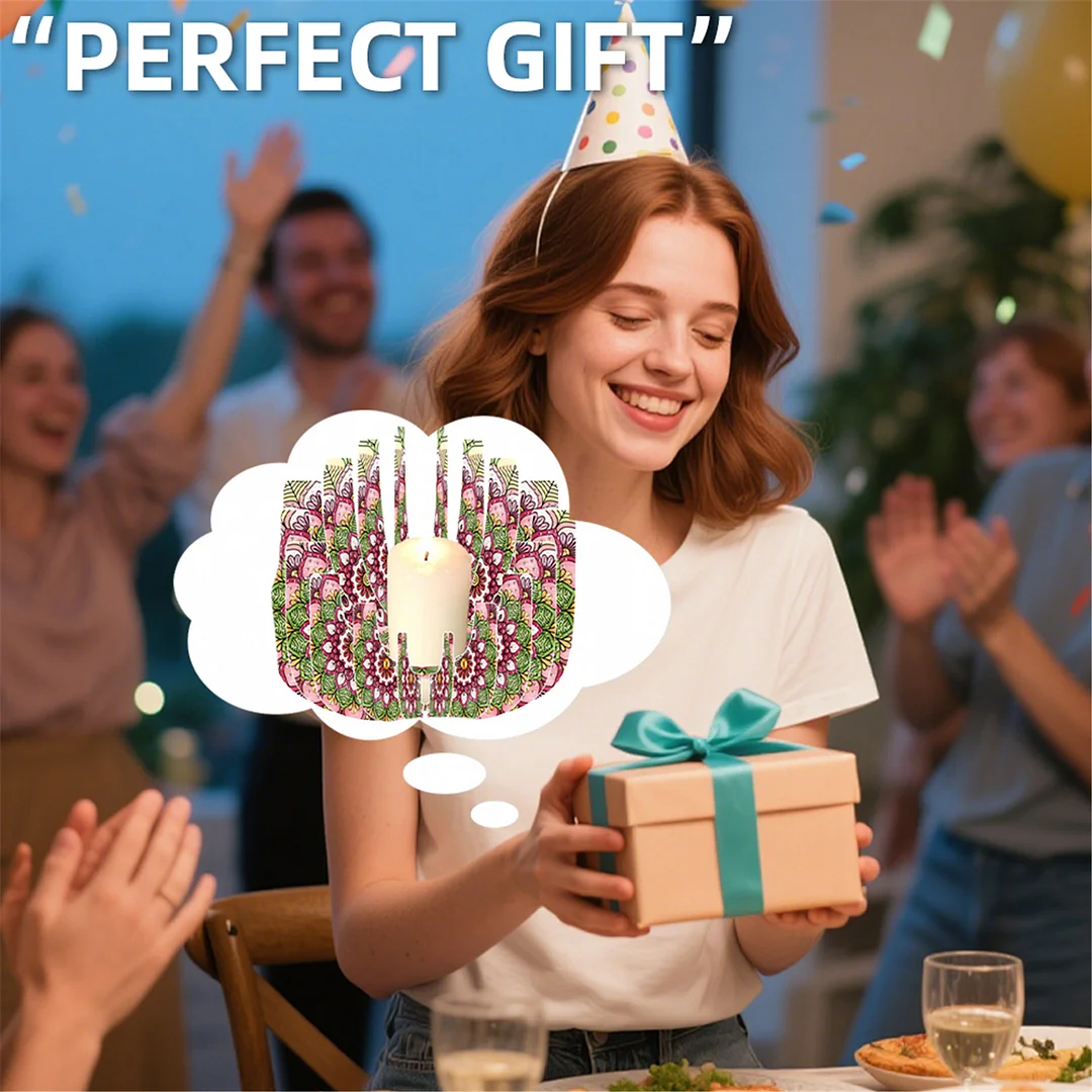 DIY Diamond Art Painting Kits of Candle Holder for Aromatherapy & Home Decor