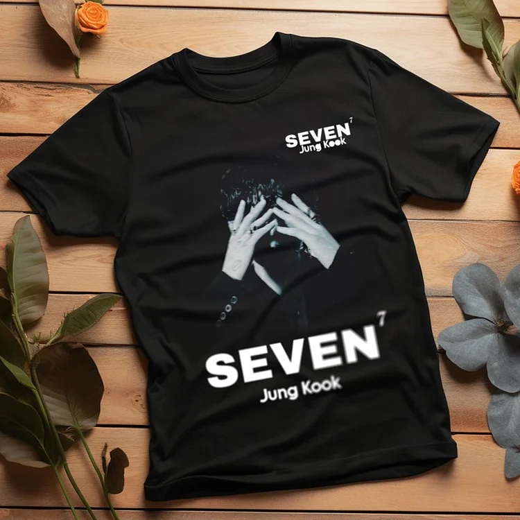 BTS Jungkook Solo Single SEVEN Graphic Art T-shirt