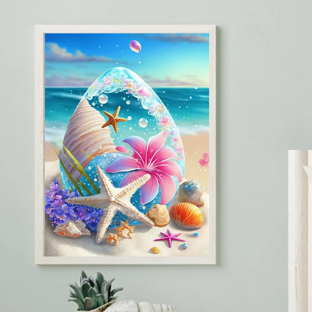 Partial AB Diamond Painting - Full Round Drill - Beach(Canvas|35*45cm)