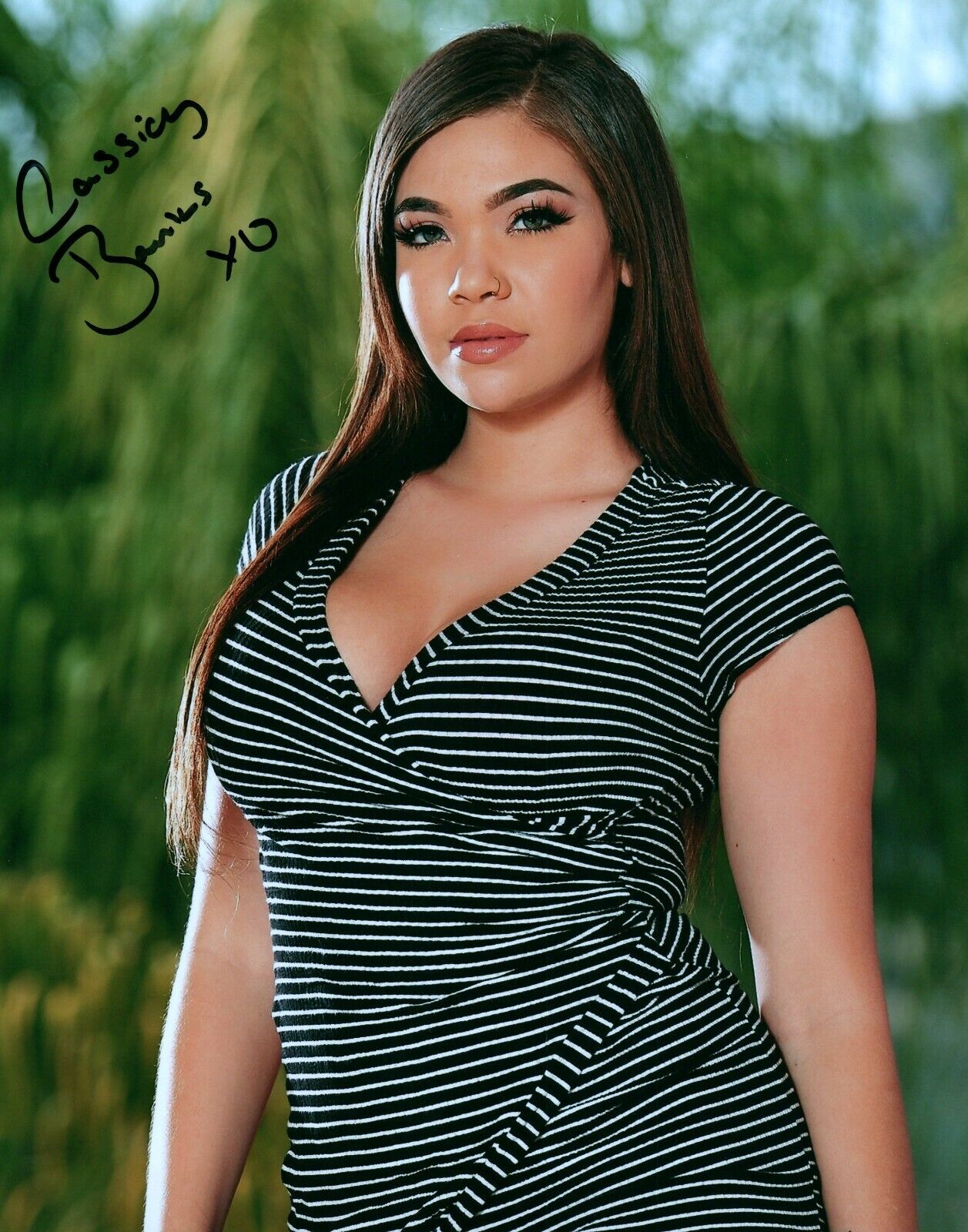 Cassidy Banks Super Sexy Hot Signed 8x10 Photo Poster painting Adult Model COA 218