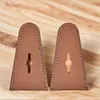 Leather Bow Tip Protector Bow Limb Guard Portable for Recurve Bow (Light Brown)