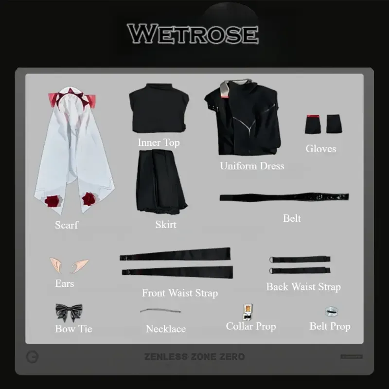 [Wetrose] Pre-Order Zenless Zone Zero ZZZ Remielle Dan Void Hunter Medal Attire Game Outfit Cosplay Costume 