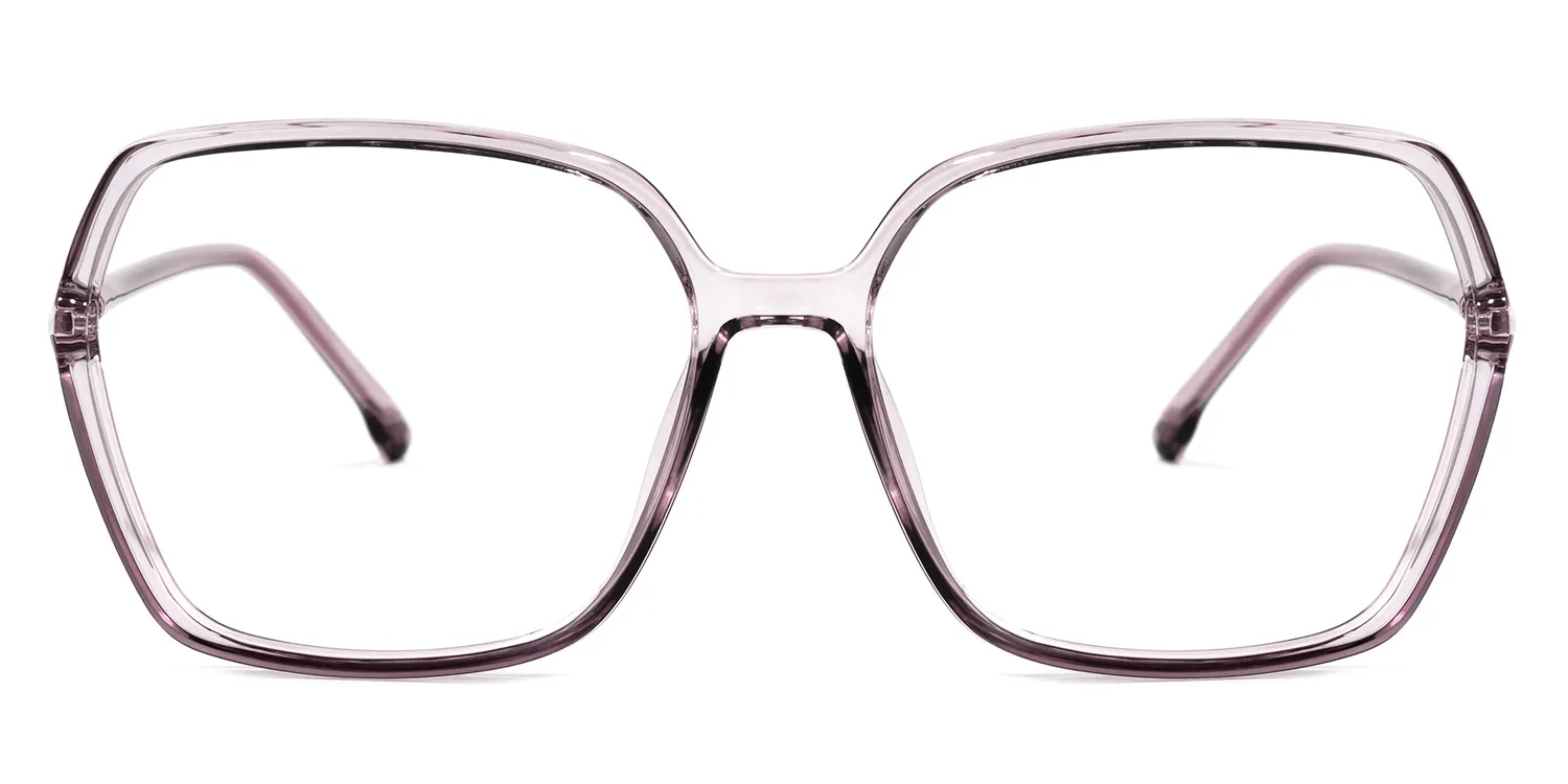 Lore Rosa Kristall Geometrisch Brille Rosa