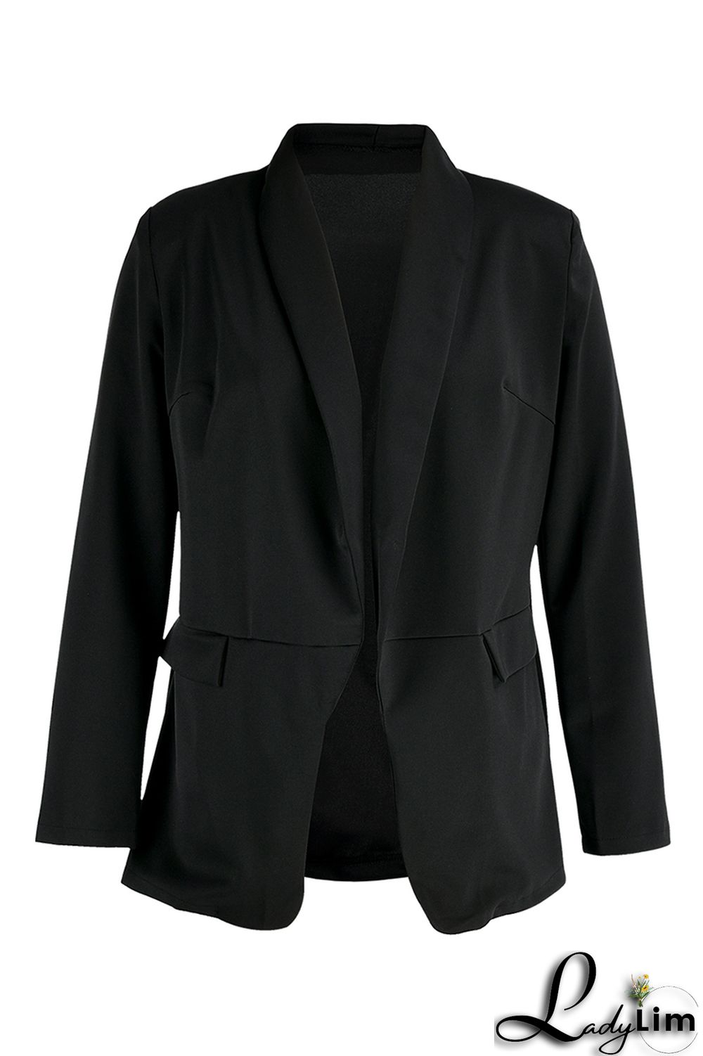 Green Fashion Casual Solid Patchwork Cardigan Turn-back Collar Outerwear