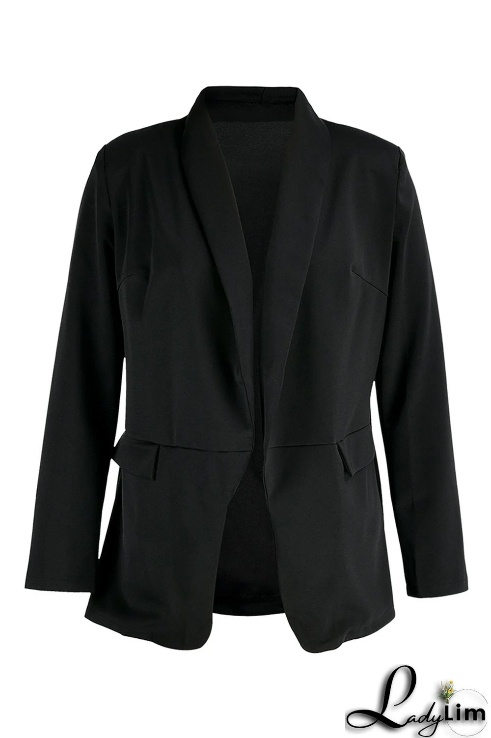 Green Fashion Casual Solid Patchwork Cardigan Turn-back Collar Outerwear